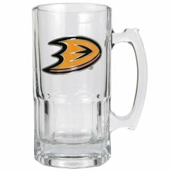 Outlet 🤩 Great-American-Products Mugs Great American Products NHL Anaheim Ducks Glass Macho Mug 🛒