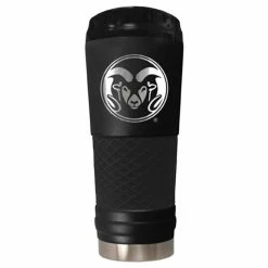 Budget ⌛ Great-American-Products Travel Cups NCAA Colorado State Rams Powder 🧥 Coated Stainless Steel Tumbler 🎉