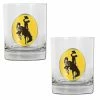 Brand new ⌛ Great-American-Products Cocktail Glasses NCAA Wyoming Cowboys 2pc. Rocks Glass Set 💯