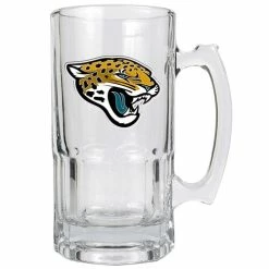 Hot Sale ❤️ Great-American-Products Beer Glasses NFL Jacksonville Jaguars 32oz. Macho Mug 🤩