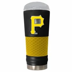 Hot Sale ❤️ Great-American-Products Travel Cups MLB Pittsburgh Pirates DRAFT Powder 🧥 Coated Steel Tumbler ✨