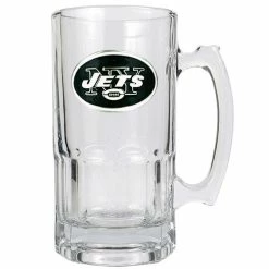Wholesale 👍 Great-American-Products Beer Glasses NFL New York Jets 32oz. Macho Mug 👏