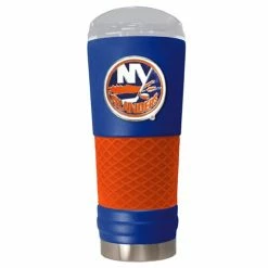 Hot Sale 🧨 Great-American-Products Travel Cups NHL New York Islanders DRAFT Powder 🧥 Coated Steel Tumbler 🌟