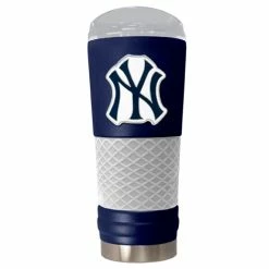 Outlet ⭐ Great-American-Products Travel Cups MLB New York Yankees DRAFT Blue/Grey Stainless Steel Tumbler 🎁