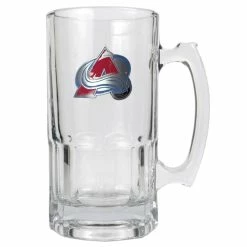 Best deal 👏 Great-American-Products Mugs Great American Products NHL Colorado Avalanche Glass Macho Mug 🔥