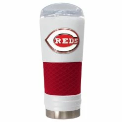 Cheap 🛒 Great-American-Products Travel Cups MLB Cincinnati Reds DRAFT Powder 🧥 Coated Stainless Steel Tumbler 😉