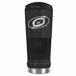 Best Sale ✔️ Great-American-Products Travel Cups NHL Carolina Hurricanes Powder 🧥 Coated Insulated Steel Tumbler ❤️