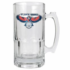 Best Pirce 😍 Great-American-Products Mugs NBA Atlanta Hawks Glass Macho Mug 🎉