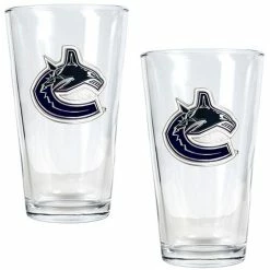 Buy 🌟 Great-American-Products Beer Glasses NHL Vancouver Canucks 2pc. Pint Ale Glass Set 😍