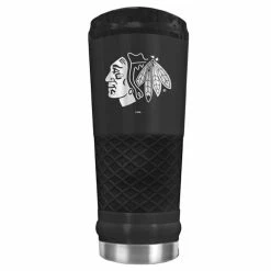 New 🔔 Great-American-Products Travel Cups NHL Chicago Blackhawks Powder 🧥 Coated Insulated Steel Tumbler ✨