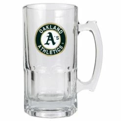 Hot Sale 😉 Great-American-Products Beer Glasses MLB Oakland Athletics 32oz. Macho Mug ⭐