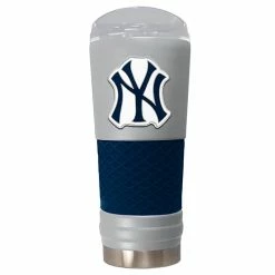 Cheap 🤩 Great-American-Products Travel Cups MLB New York Yankees DRAFT Grey/Blue Stainless Steel Tumbler 👏