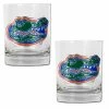 Outlet ✔️ Great-American-Products Cocktail Glasses NCAA Florida Gators 2pc. Rocks Glass Set 👏