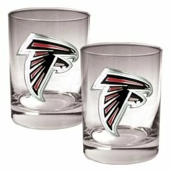 Discount ⌛ Great-American-Products Cocktail Glasses NFL Atlanta Falcons 2pc. 14oz. Rocks Glass Set ⌛